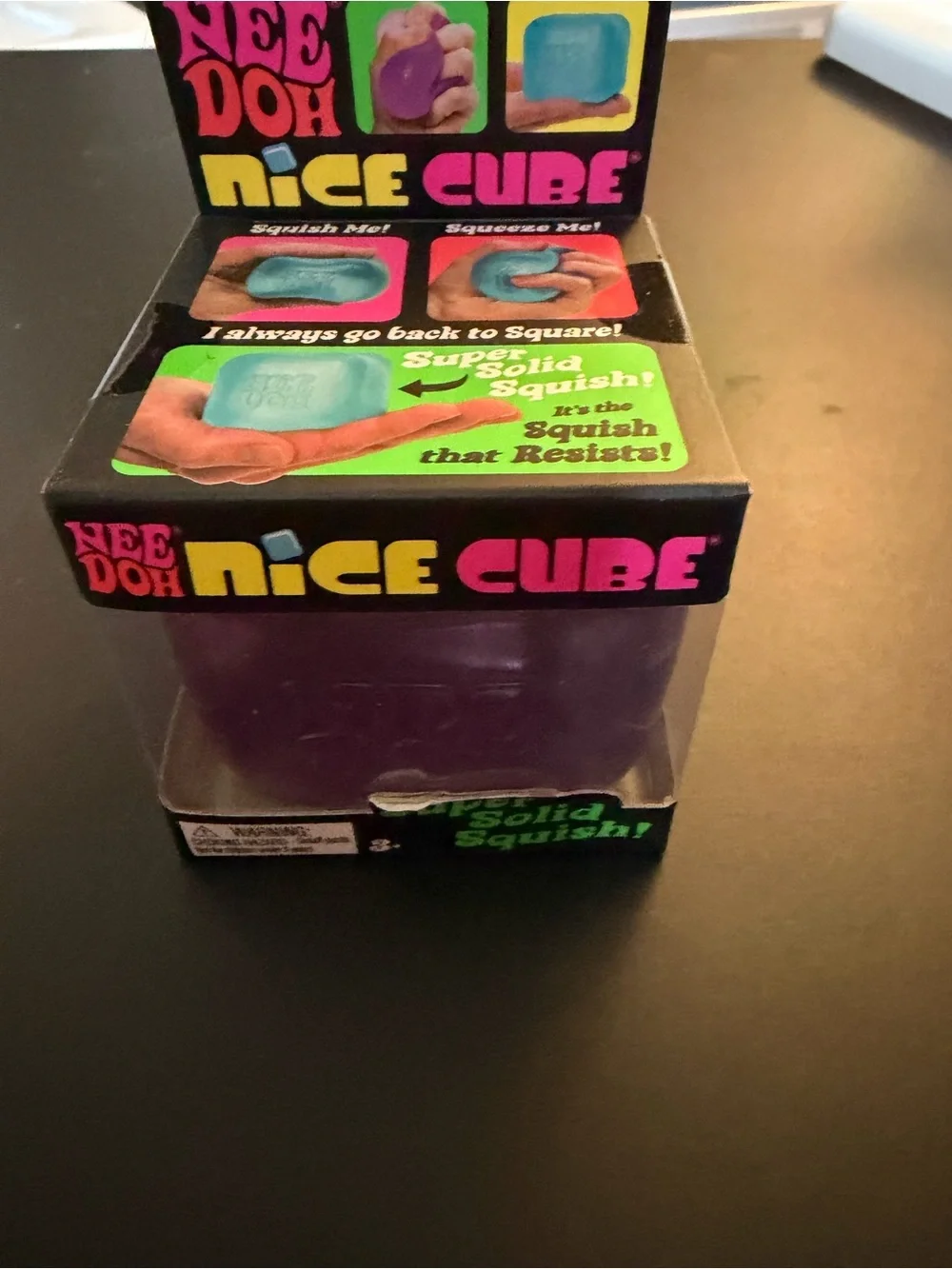Needoh Nice Cube Purple Stress Squish